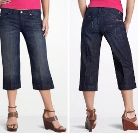 7 for All Mankind Cropped Dojo Pants - Picture 2 of 7